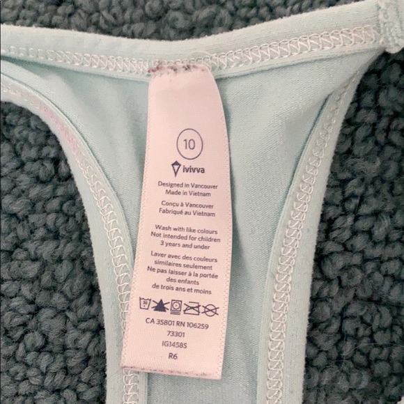 Mint green tank top from Ivivva - Picture 2 of 4